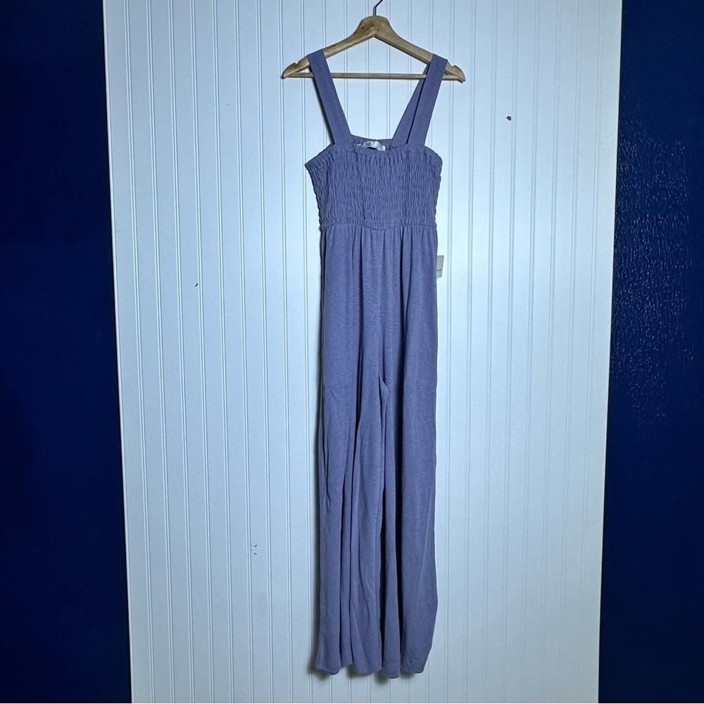 Free People Beach Homecoming Jumpsuit in a linen-blend fabrication S Wide Leg - Picture 5 of 10